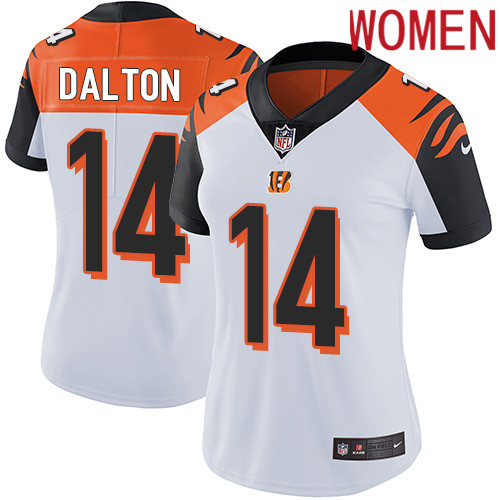 2019 Women Cincinnati Bengals #14 Dalton white Nike Vapor Untouchable Limited NFL Jersey->women nfl jersey->Women Jersey